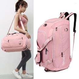 Duffel Bags Large Capacity Travel Bag Lightweight Weekend Tote Sport Fitness Gym Backpack Student Carry Cross For Women Men