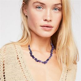 Chains Stone Necklace Irregular Personalized Womenturquoise Creaive Neck Collar Fashion Jewelry Women Pendant