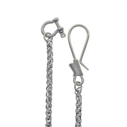 Keychains Punk Stainless Steel Snake Wheat Wallet Trousers Biker Gift D Shackle Hand Wire Wrapped Hook U Fishhook Connector