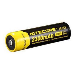 100% Original Nitecore NL183 NL1823 18650 Lithium Battery 2300mAh 3.7V Li-ion Rechargeable Batteries for Headlamp Flashlight LED Light