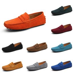 Casual shoes men Black Brown Red Orange Dark Green Blue Grey mens trainers outdoor sports sneakers color104