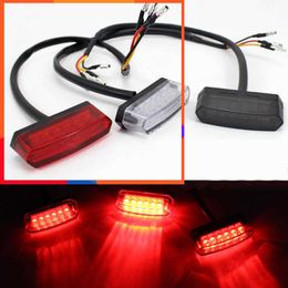 New Mini 6 LED Motorcycle Tail Light 12V 3W Bike Rear Running Brake Stop Accessories Lamp Bright Universial X9C0