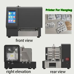 Hot Industrial 4.3 Inch Touch Screen Hangtag Printer Ribbon 43D Multi-functional Label Printing Machine High Speed 300 DPI Max