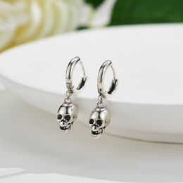 Dangle Chandelier REETI 925 Sterling Silver Earrings skull drop Earring Creative Sexy Jewellery For Women Gift Customised 230605