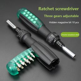 Screwdrivers 11 in 1 Precision Ratchet Screwdriver Combo Set Multifunctional Telescopic Screwdriver Household Appliance Repair Manual Tool 230606