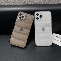 Designer Transparent Air Cushion Phone Case Shockproof iPhone Cases For iPhone 14 13 12 11 14Pro Plus Pro Max Pro Max Xs Max Epacket