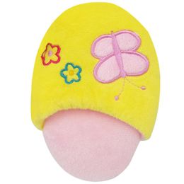 Dorakitten 1pc Slipper Shape Dog Toy Realistic Flower Butterfly Decor Funny Puppy Squeaky Toys Plush Dog Toys Pet Supplies