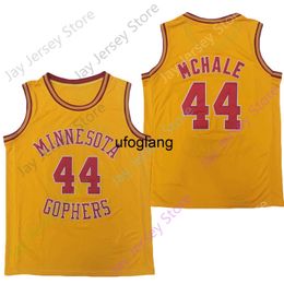 coe1 2020 New NCAA Minnesota Golden Gophers Jerseys 44 Kevin McHale College Basketball Jersey Yellow Size Youth Adult