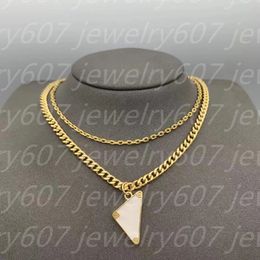 Classic Fashion Designer Necklaces Fashion triangle Love pendants men's and women's high quality party couples gifts