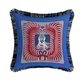 Top Luxury Brand Design Cartoon Tiger Sofa Throw Pillow Fashion Pillowcase Chair Car Cushion Cover Home Decoration Pillow