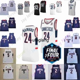 coe1 2023 Final Four 4 Jersey Connecticut UConn Huskies Basketball NCAA College Adama Sanogo Paige Bueckers Hawkins Tristen Newton Alex Karaban Clingan Walker Alle