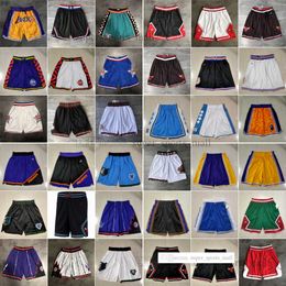 2023 Basketball Shorts Pocket Zipper Retro Casual Fashion Sweatpants Hip Pop Sport Short Pant Stitched Gym Training Beach Breathable Trouser