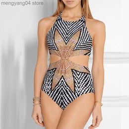 Women's Swimwear Tankini Women Swimming Suits Swimwear Stripe Cutout Tight Summer Beach Solid Push Up Micro Monokini Sexy Swimsuit T230606