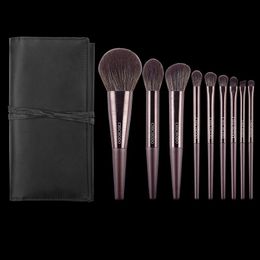 Brushes 9pcs/set High quality Makeup brushes Powder sculpting Highlighter Eyeshadow Make up Brush kit Smudge Crease eyebrow brush