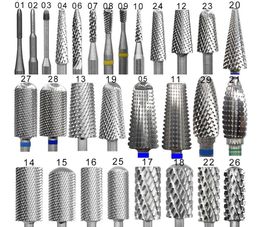 Nail Art Equipment NAILTOOLS Many Sales promotion type Carbide Tungsten barrel stable shank Accessories Cutter pedicure nail milling drill bits 230606