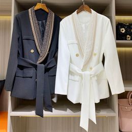 Damenanzüge, Designerkleidung, Blazer mit Balmnnn-Luxusdesigner-Damenjacke, Frühling, überlegenes Temperament, neu veröffentlichte Oberteile