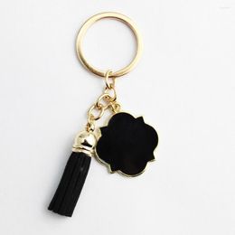 Keychains Key Chain With Tassel Enamel Blanks Keychain For Mother Gift Creatively Ring