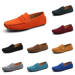 Casual shoes men Black Brown Red Orange Dark Green Blue Grey mens trainers outdoor sports sneakers color127