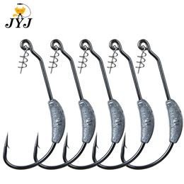 Fishing Hooks Exposed Jig Crank Head Barbed Hook 2g 25g 3g 4g 5g 7g 9g Offset Fish Fit for Texas Rigs Tackle 230606