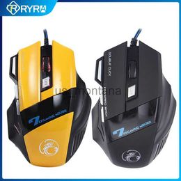 Mice RYRA Rechargea3200DPI Gaming Mouse Seven Buttons Gamer Mouse Breathing RGB LED Light Ergonomic Game Silent Mice For Laptop PC J230606