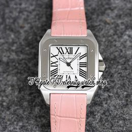TWF V12 tw20126 Japan Miyota NH05 Automatic Womens Watch 36MM 316L Stainless Case White Dial Roman Markers Pink Leather Strap 2023 High Quality Ladies Watches