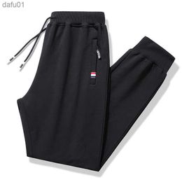 Men's Casual Pants Sweatpants Men Cotton Spring Autumn Jogger Pants Zipper Pockets Elastic Waist Trousers High Quality Homme 17 L230520