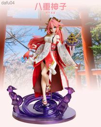 Genshin Impact Figure Yae Miko 26cm Game Kaii Sexy Adult Girl Anime Action Figurine Hot Girl Collection Doll Gift Toys for Boy L230522