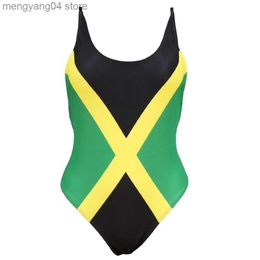 Women's Swimwear Free shipping sexy Caribbean Jamaica flag One Piece SWIMSUIT SWIMWEAR size M L XL XXL T230606