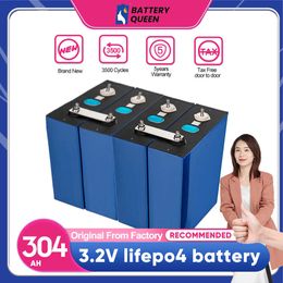 3.2V 304AH 310AH 320AH New Grade A Lifepo4 Rechargeable for Boats Van 12V 24V 48V Battery Pack Deep Cycle With Free Busbars