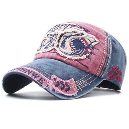 Ball Caps Shark Embroidery Cotton Casquette baseball cap Adjustable Outdoor Men's and Women's Snapshot Hat 184 G230606