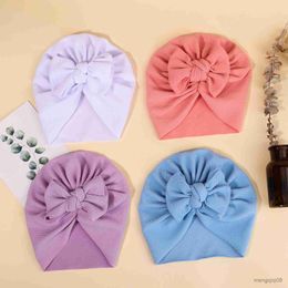 Other New Lovely Hat Headband Cute Solid Colour Girls Beanies Hat Turban Soft Newborn Infant Cap Head Wraps Hair Accessories