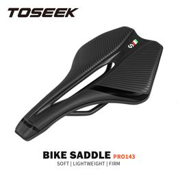 Bike Saddles TOSEEK Racing Bicycle Saddle Training Grade Man Road Tt TimeTrial Triathlon Bike Lightweight Cushion Seat 230606