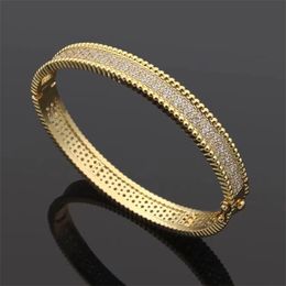Jewellery Bracelet Gold Plated Fashion Jewellery Woman Wedding Party Gift Elegant Charm Custom Bangle Crystal Designer Bangles for Women