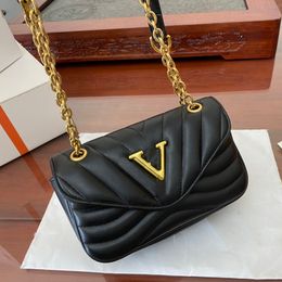Classic Designer Woman Bag Shoulder Bags New Wave Wallet Purse Original Box Genuine Leather Cross Body Chain High Grade Quality Handbag 5 Colours 21x14cm