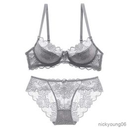 Maternity Intimates New underwear set women Sexy Ladies Underwear Comfortable Thin Plus Size Bra Padded Mesh Gauze sexy bra and sets