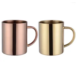 Mugs 2Pcs Metal Camping With Handle Water Cup Coffee Mug