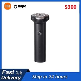 Shavers XIAOMI MIJIA Electric Shaver S300 Dry Wet Shavers Triple Blade IPX7 Waterproof Beard Trimmer Trimer Cutter For Men Razor Machine