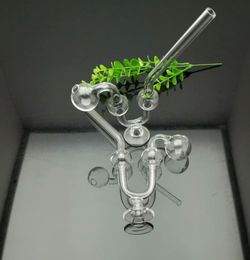 Smoking Pipes bongs Manufacture Hand-blown hookah Transparent snake shaped glass pot with base