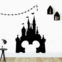 Creative Castle Adhesive Vinyl Waterproof Wall Art Decal Kids Room Nature Decor Waterproof Wall Art Decal muursticker