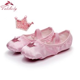 Flat shoes Royal Ballet Dance Shoes Girl Professional Dancing Skill Practise Use Satin Surface Cowhide Leather Bottom 230605