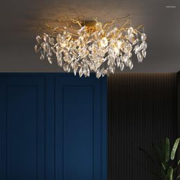 Chandeliers Pendant Lights LEDLuxury Crystal With Branches In Living Room And Bedroom Decorative Lighting