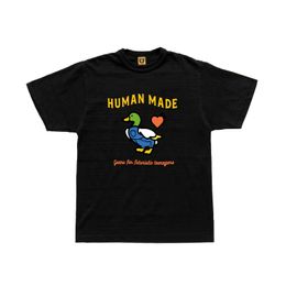 Duck Cotton Street Fashion Short-sleeved T-shirts Human Made Summer Fashion New T-shirts for Unisex