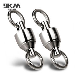 Fishing Hooks 20100pack Ball Bearing Swivel Solid Rings Stainless Steel Connector Freshwater Saltwater for Trolling Bait Lure 230606