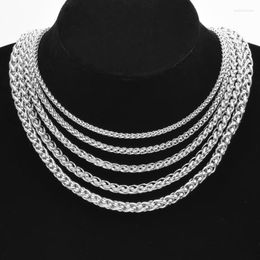 Chains Stainless Steel Chain Trendy Punk Cuban Keel Basic Necklace Men Jewelry Link Choker Making Bracelet Material