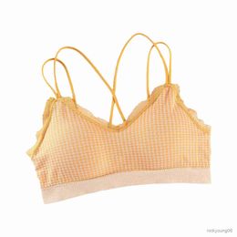 Maternity Intimates Teen Girls' Bra With Removable Cookies Strap Sports Training Crop For Girl 3 Baptism Underwear for Girls