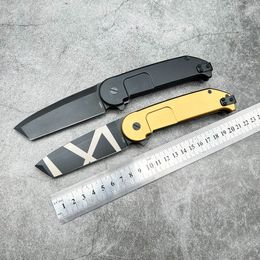 ExtreRat BF2 Folding Knife 6061 CNC Aluminum Handle Outdoor Camping Hunting Survival Pocket Fruit EDC Tool Military Tactical gear Combat Self-Defense knives