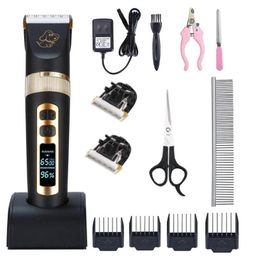 Trimmers BaoRun P9 P2 Professional Pet Shaver Cat Dog Hair Cutter Trimmer Dog Grooming Kit Rechargeable Electrical Animal Pet Clippers