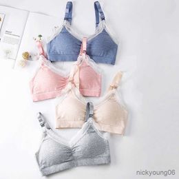 Maternity Intimates Breastfeeding Bra Non-wired Cotton Pregnant Clothes Adjustment Gather Plus Size Underwear Feeding