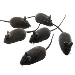 2pcs Mouse Squeak Sound Funny Rat Playing Toy For Cat Kitten Pet Play Toys Mini Funny Playing Toys For Cats Kitten 2inch Fidget