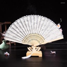 Party Favour Bamboo White Black Fashion Vintage Spanish Lace Decoration Wedding Gift Hand Fan SN3452